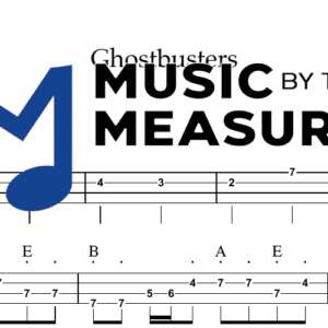 Ghostbusters by Ray Parker Jr. accurate bass sheet music transcription preview