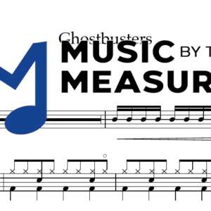 Ghostbusters by Ray Parker Jr. accurate drums sheet music transcription preview