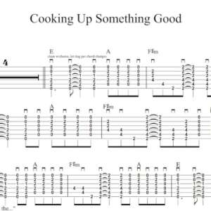 Rhythm Guitar Tablature for "Cooking Up Something Good" by Mac DeMarco.