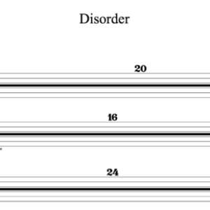 Rhythm Guitar Tablature for "Disorder" by Joy Division 
