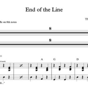 Keyboard Sheet Music for "End of the Line" by The Traveling Wilburys 