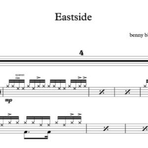 Drum Sheet Music for "Eastside" by benny blanco & Halsey & Khalid