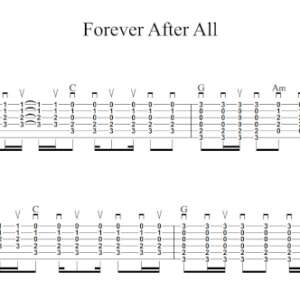 Strum Guitar Tablature for "Forever After All" by Luke Combs.