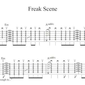 Lead Guitar Tablature for "Freak Scene" by Dinosaur Jr.