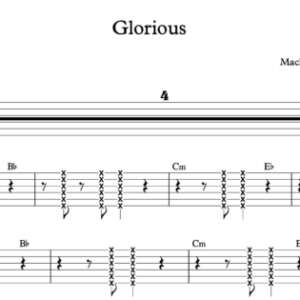 Lead Guitar Tablature for "Glorious" by Macklemore (feat. Skylar Grey)