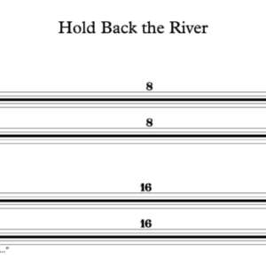 Keyboard Sheet Music for "Hold Back the River" by James Bay