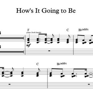 Keyboard Sheet Music for "How's It Going to Be" by Third Eye Blind