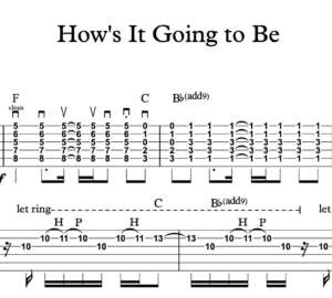 Lead Guitar Tablature for "How's It Going to Be" by Third Eye Blind