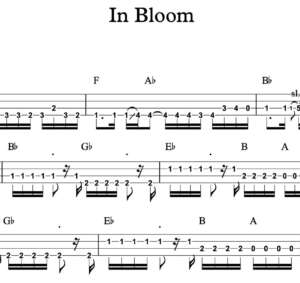 Bass Guitar Tablature for "In Bloom" by Nirvana
