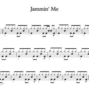 Drum Sheet Music for "Jammin' Me" by Tom Petty