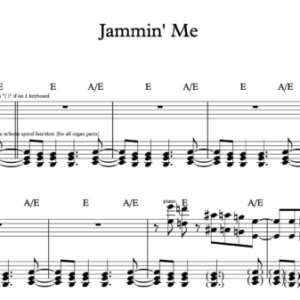 Keyboard Sheet Music for "Jammin' Me" by Tom Petty