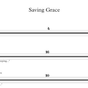 Bass Guitar Tablature for "Saving Grace" by Tom Petty.