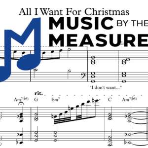 All I Want For Christmas by Mariah Carey accurate keyboard sheet music transcription preview