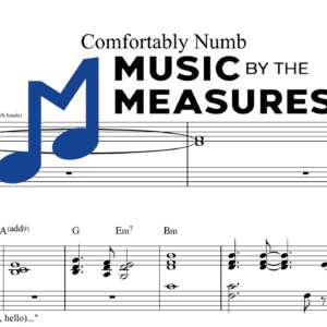 Comfortably Numb by Pink Floyd accurate keyboard sheet music transcription preview