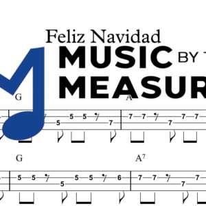 Feliz Navidad by Jose Feliciano accurate bass sheet music transcription preview