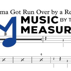 Grandma Got Run Over by a Reindeer by Dr. Elmo accurate bass sheet music transcription preview