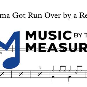 Grandma Got Run Over by a Reindeer by Dr. Elmo accurate drums sheet music transcription preview