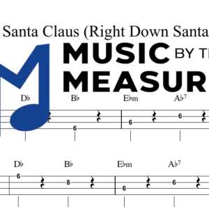 Here Comes Santa Claus by Gene Autry accurate bass sheet music transcription preview