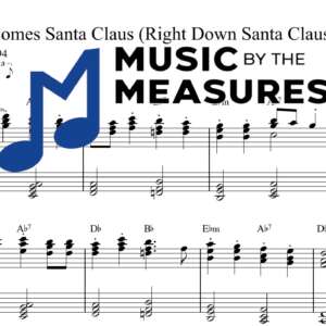 Here Comes Santa Claus (Right Down Santa Claus Lane) by Gene Autry accurately arranged keyboard sheet music preview
