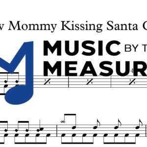 I Saw Mommy Kissing Santa Claus by Jackson 5 accurate drums sheet music transcription preview