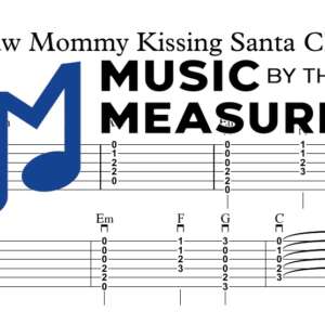 I Saw Mommy Kissing Santa Claus by Jackson 5 accurate arrangement strum guitar sheet music preview