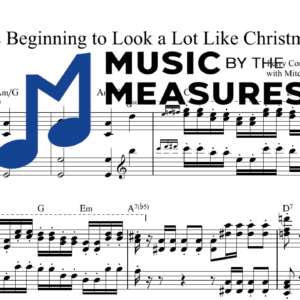 It's Beginning to Look a Lot Like Christmas by Perry Como and the Fontane Sisters accurately arranged keyboard sheet music preview