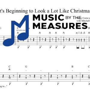 It's Beginning to Look a Lot Like Christmas by Perry Como accurate lead guitar sheet music transcription preview