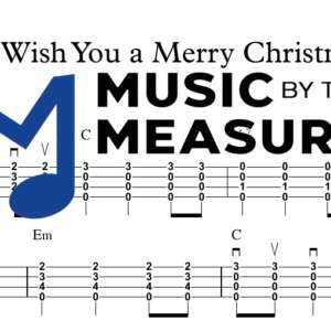 We Wish You a Merry Christmas by John Denver and The Muppets accurate ukulele sheet music arrangement preview