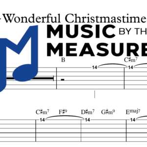 Wonderful Christmastime by Paul McCartney accurate lead guitar sheet music transcription preview