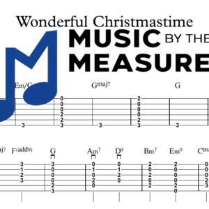 Wonderful Christmastime by Paul McCartney accurate strum guitar sheet music arrangement preview