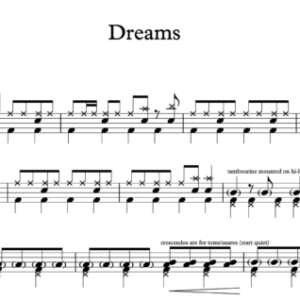 Drum Sheet Music for "Dreams" by The Cranberries