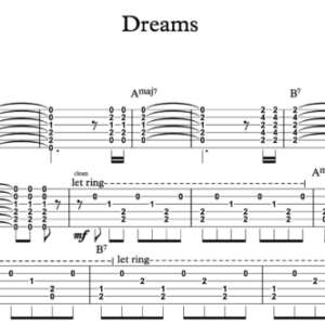 Lead Guitar Tablature for "Dreams" by The Cranberries