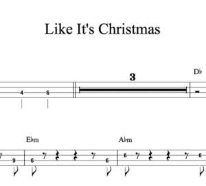 Bass Guitar Tablature for "Like It's Christmas" by Jonas Brothers