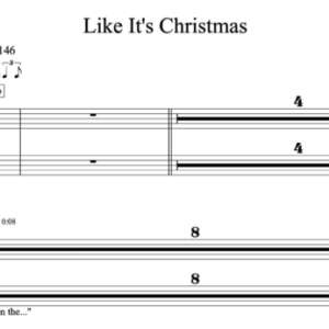 Keyboard Sheet Music for "Like It's Christmas" by Jonas Brothers