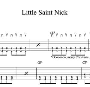 Lead Guitar Tablature for "Little Saint Nick" by The Beach Boys