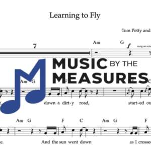 Melody Sheet Music for "Learning to Fly" by Tom Petty and the Heartbreakers
