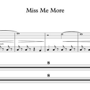 Keyboard Sheet Music for "Miss Me More" by Kelsea Ballerini