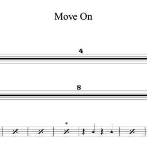 Drum Sheet Music for "Move On" by Mike Posner