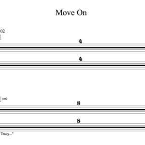 Keyboard Sheet Music for "Move On" by Mike Posner