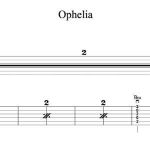 Strum Guitar Tablature for "Ophelia" by The Lumineers