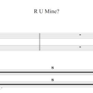 Keyboard Sheet Music for "R U Mine" by the Arctic Monkeys.