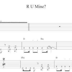 Lead Guitar Tablature for "R U Mine" by the Arctic Monkeys.