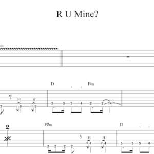 Rhythm Guitar Tablature for "R U Mine" by the Arctic Monkeys.