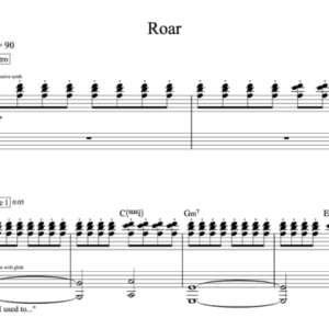 Keyboard Sheet Music for "Roar" by Katy Perry