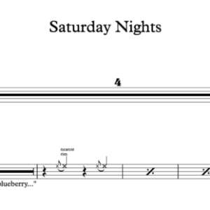 Drum Sheet Music for "Saturday Nights" Khalid