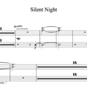 Keyboard Sheet Music for "Silent Night" by Casting Crowns