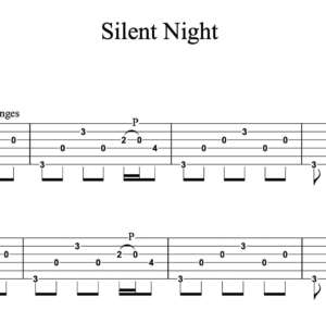 Lead Guitar Tablature for "Silent Night" by Casting Crowns
