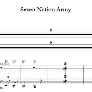 Keyboard Sheet Music for "Seven Nation Army" by The White Stripes