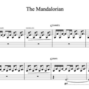 Keyboard Sheet Music for "The Mandalorian" by Ludwig Göransson