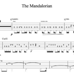Lead Guitar Tablature for "The Mandalorian" by Ludwig Göransson